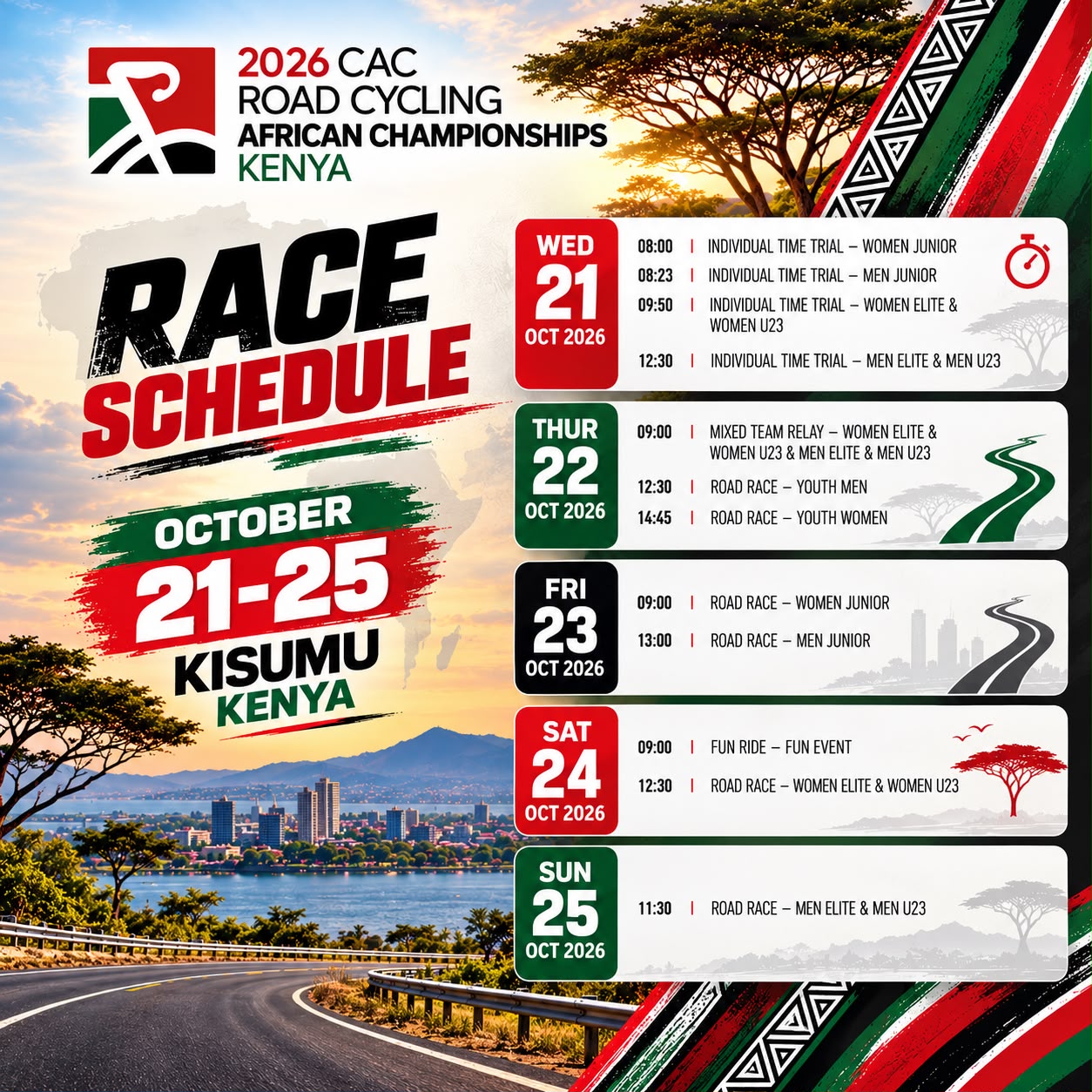 CAC 官方賽事頁|Kisumu 非洲公路錦標賽 source image for YOYO bicycle industry report
